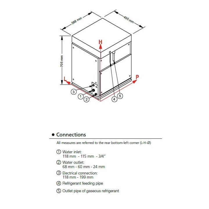 Łuskarka Frozen Ice | 400 kg/24h | system chłodzenia powietrzem | SPLIT750