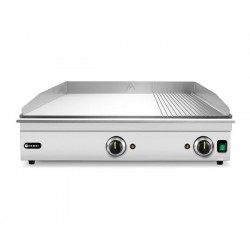 Płyta grillowa w ⅓ żebrowana, HENDI, Kitchen Line, 2/3 gładka, 1/3 ryflowana, 220-240V/3500W, 697x474x(H)241mm