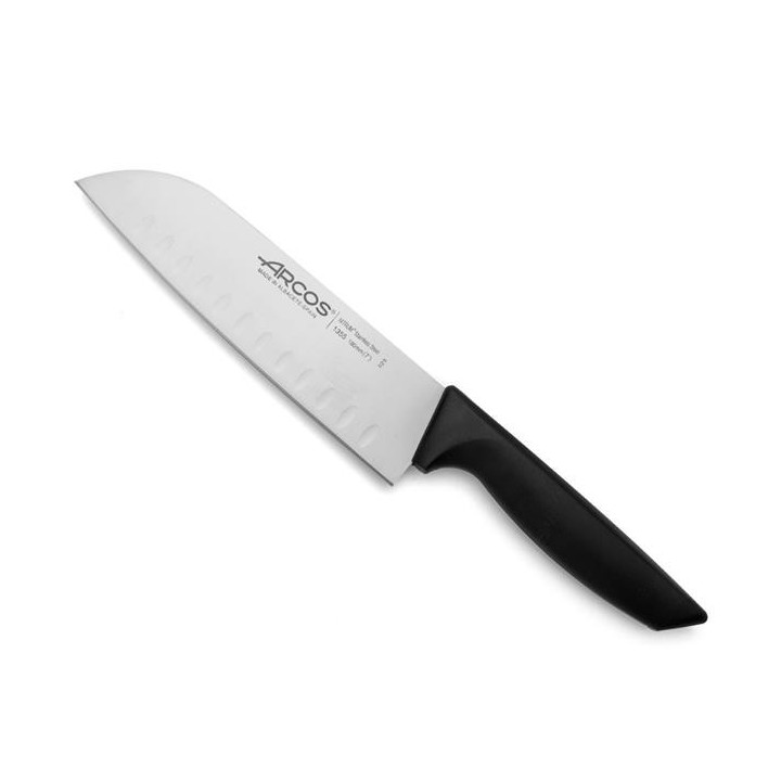 Nóż Santoku ze szlifem kulowym seria NIZA Arcos czarny (L)314mm Wariant podstawowy
