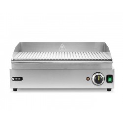 Płyta grillowa żebrowana, HENDI, Kitchen Line, ryflowana, 220-240V/2400W, 527x404x(H)233mm