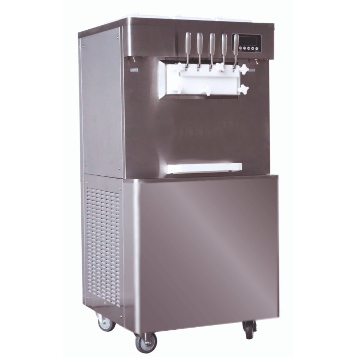 Maszyna do lodów włoskich RQMB33 | 3 smaki + 2 mix | automat do lodów | nocne chłodzenie | pompa napowietrzająca | 3x7 l