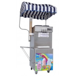 Maszyna do lodów włoskich RQMG33 | 2 smaki +mix | automat do lodów | nocne chłodzenie | pompa napowietrzająca | 2x13 l