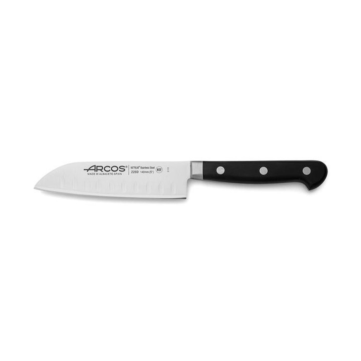 Nóż Santoku ze szlifem kulowym seria ÓPERA Arcos czarny (L)262mm Wariant podstawowy