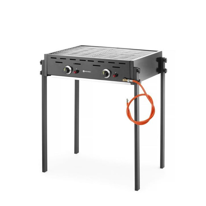 Roast-Master Pro Black Grill gazowy HENDI czarny 11,6kW 790x560x(H)900mm