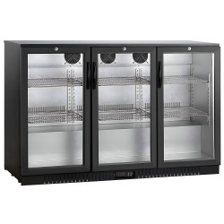 Barowa szafa chłodnicza 3-drzwiowa| chłodziarka podblatowa RQ-330HC | 318l | drzwi skrzydłowe