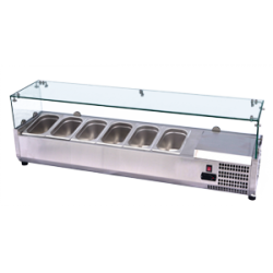 VCH 4180 ﻿Witryna chłodnicza 8 x GN1/4-150 Redfox 00016402