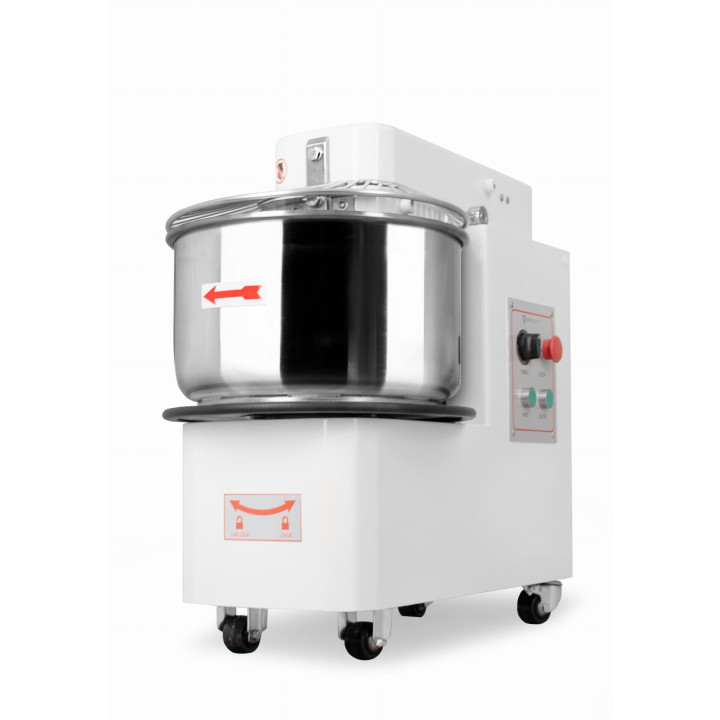 Miesiarka spiralna do ciasta ze stałym hakiem i dzieżą RQBT 30 litrów 400V 2 prędkości