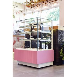 Witryna cukiernicza chłodnicza Dolce Visione Premium 900 BIANCO | 900x670x1300 mm