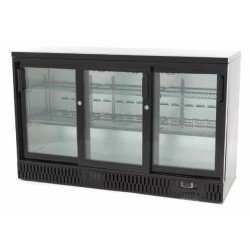 Barowa szafa chłodnicza  | chłodziarka podblatowa RQ-330SCM | 3-drzwiowa | drzwi przesuwne | 341l