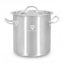 Garnek ze stali nierdzewnej 6 l | 200x200 mm | z pokrywką | RQ12020