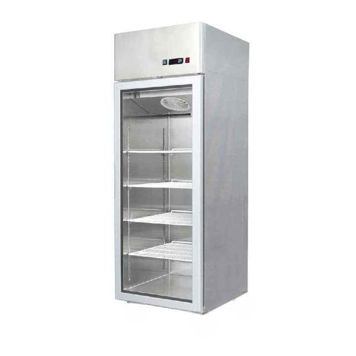 Szafa mroźnicza gastronomiczna przeszklona poj. 700 l (nierdzewna) MCF8601