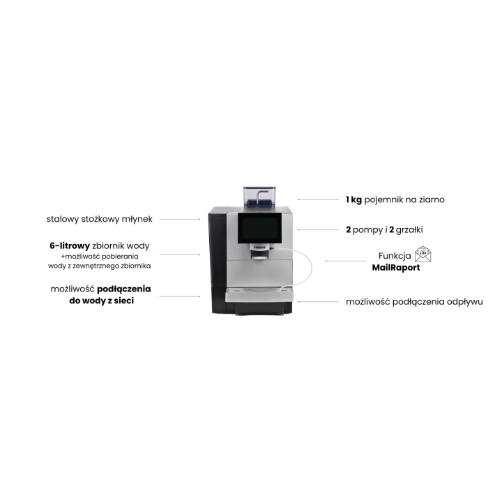 Ekspres do kawy Fresco X85 Plus 8l zbiornik do 100 kaw/dziennie