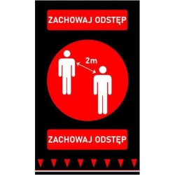 Mata bezpiecznego odstępu 900x1500 mm