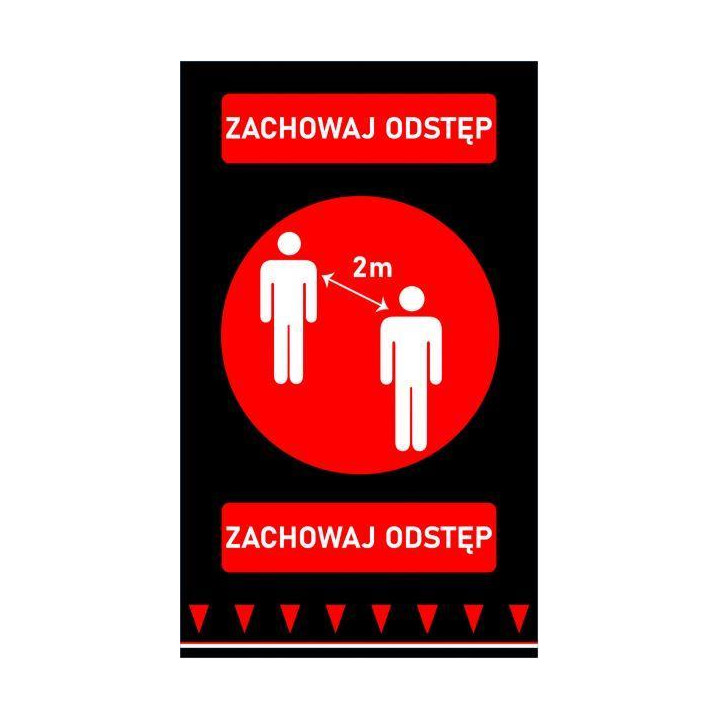 Mata bezpiecznego odstępu 900x1500 mm