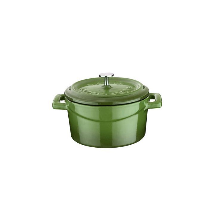 Mini garnek żeliwny (O)10cm, zielony