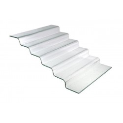 Schody bufetowe 6-stopniowe przezroczyste