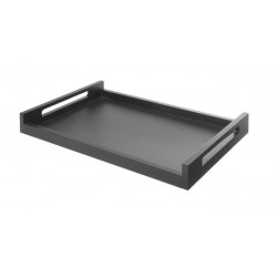 Taca Roomservice drewniana czarna 603x402 mm