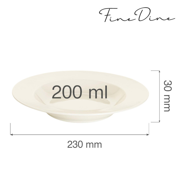 Talerz głęboki Crema 230 mm