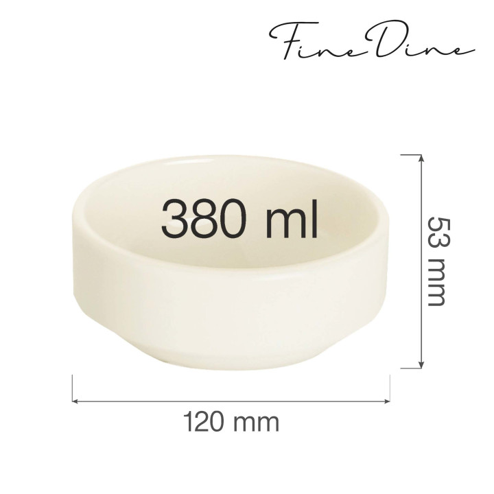 Miska sztaplowana Crema  380 ml, 120 mm
