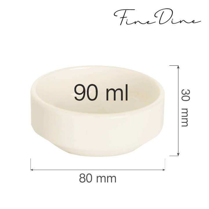 Miseczka sztaplowana Crema 90 ml, 80 mm