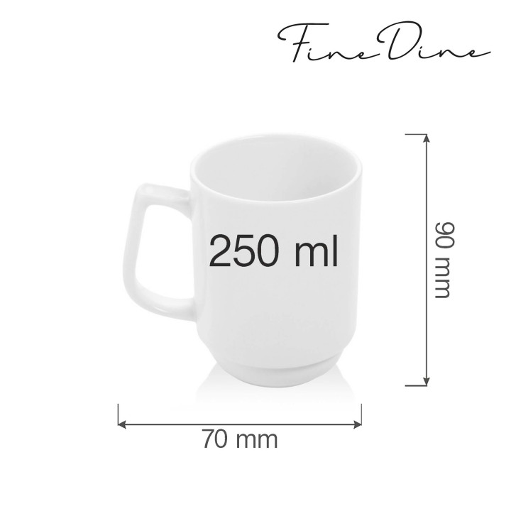 Kubek sztaplowany Bianco 250 ml