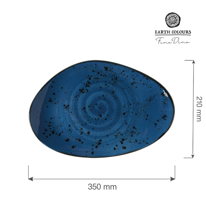 Talerz o organicznym kształcie Iris 350x210 mm