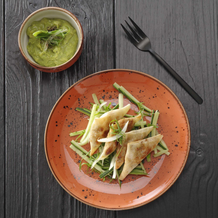 Talerz o organicznym kształcie Dahlia 350x210 mm