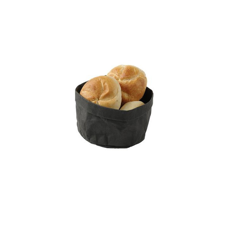 Torba papierowa na pieczywo 170x170x(H)150 mm, kolor czarny