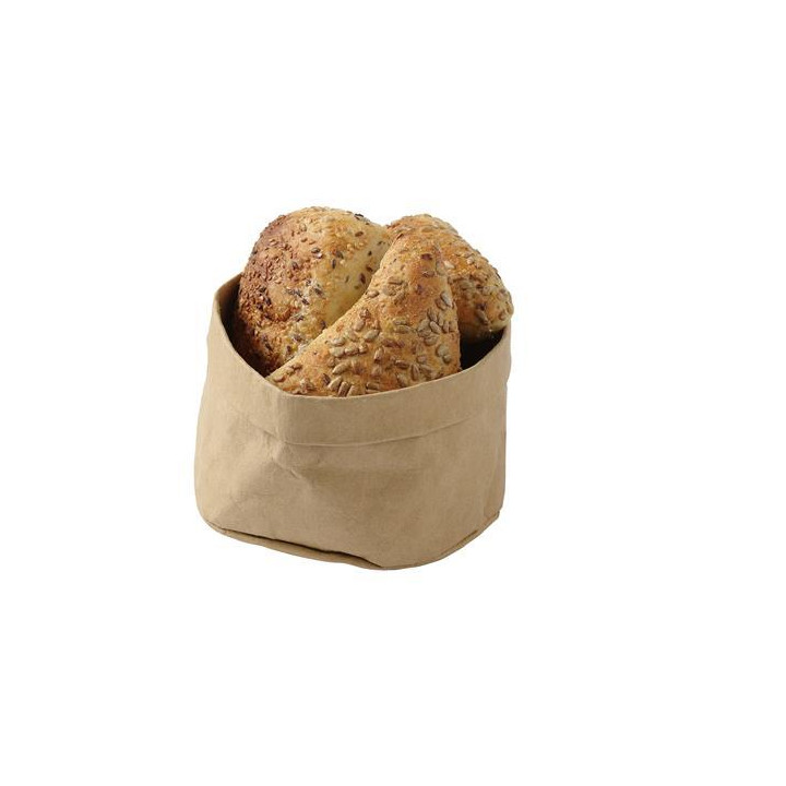 Torba papierowa na pieczywo 170x170x(H)150 mm, kolor beżowy
