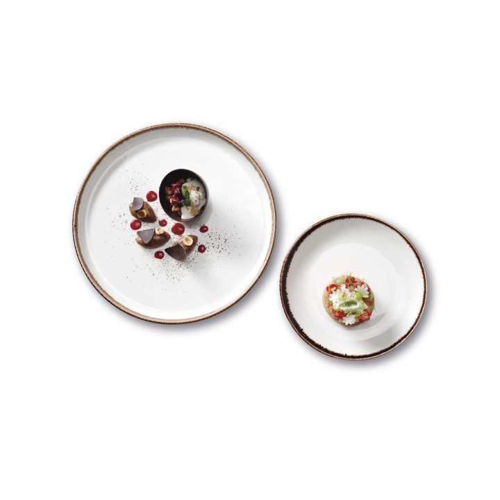 Talerz o organicznym kształcie Vanilla 350x210 mm