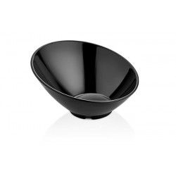 Miska skośna z melaminy, czarna, 262x(h)138 mm