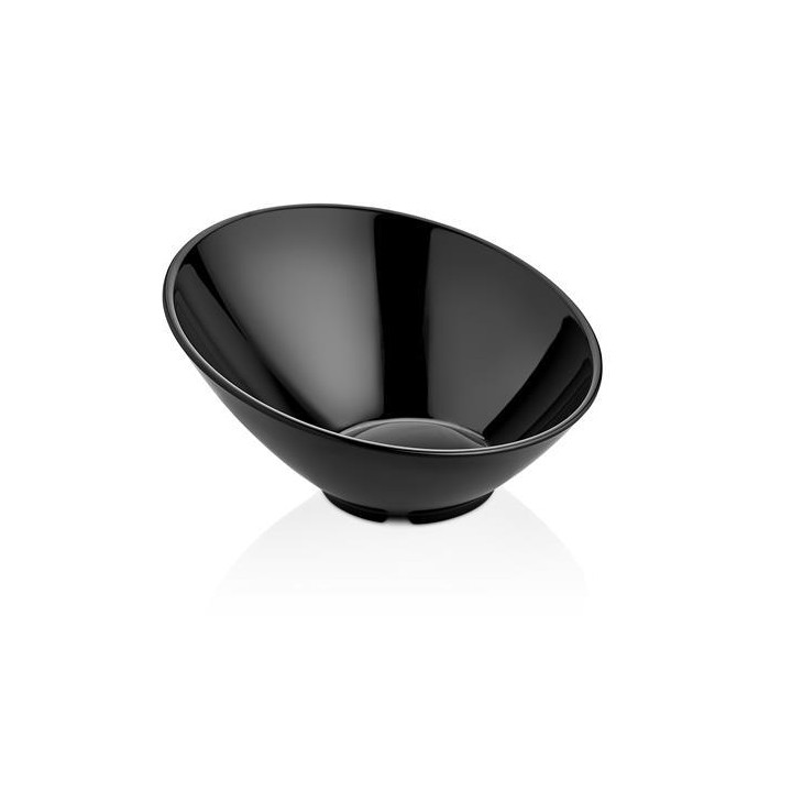 Miska skośna z melaminy, czarna, 262x(h)138 mm