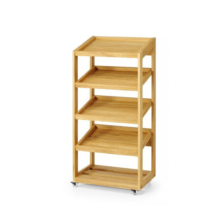 Stojak 4-poziomowy dębowy 574x400x1197 mm