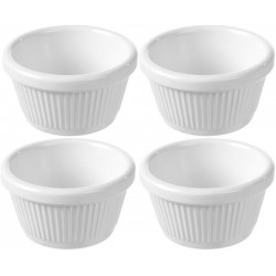 Miseczka ramekin, kremowa, 70x70x(H)37 mm - zestaw 4 szt.
