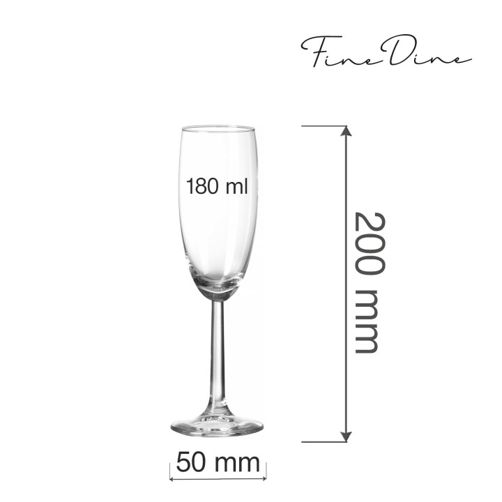 Kieliszek do szampana Volare Banquet, 180ml