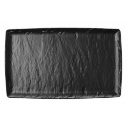 Półmisek z melaminy Rock, czarny, GN 1/1, 530x325mm