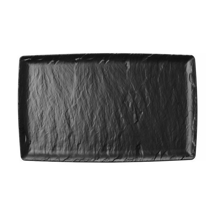 Półmisek z melaminy Rock, czarny, GN 1/1, 530x325mm