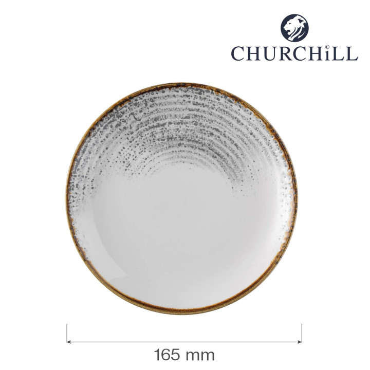 Talerz płytki Homespun Accents Jasper Grey 165 mm