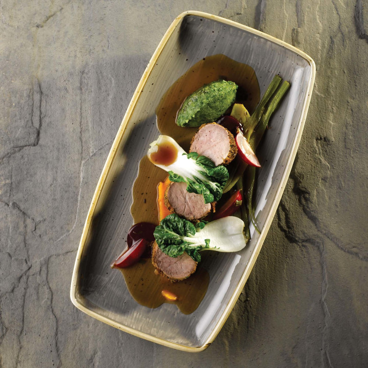 Półmisek Stonecast Peppercorn Grey 295x140 mm