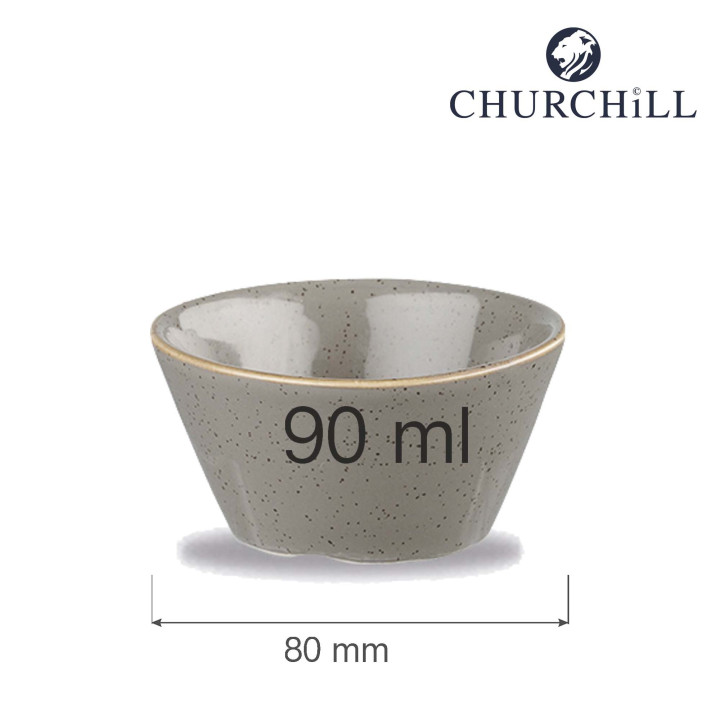 Naczynie do dipów Stonecast Peppercorn Grey 90 ml, 80 mm