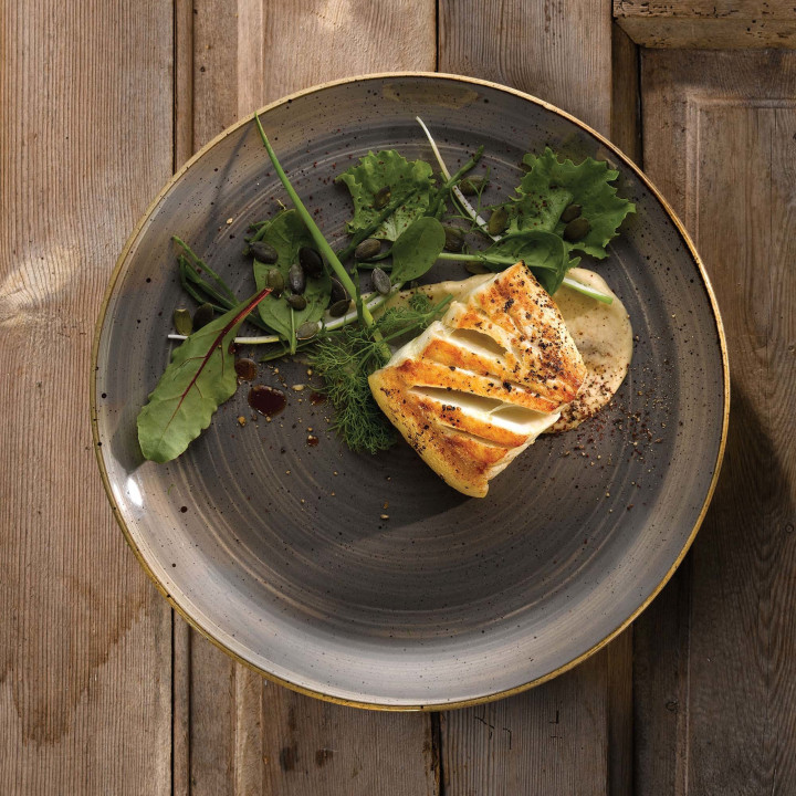 Talerz trójkątny Stonecast Peppercorn Grey 265 mm