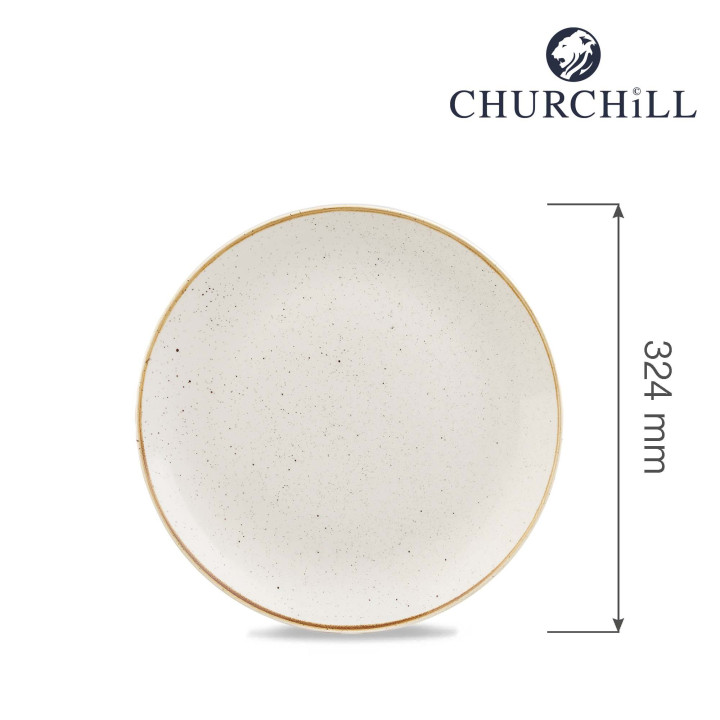 Talerz płytki Stonecast Barley White 324 mm