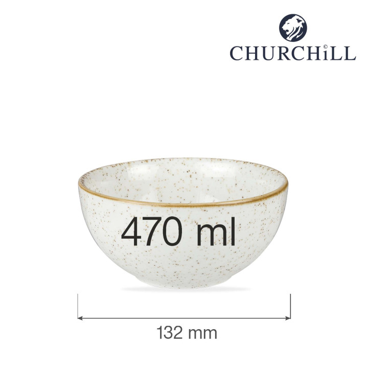 Miska Stonecast Barley White 470 ml,  132 mm