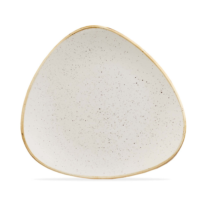 Talerz trójkątny Stonecast Barley White 229 mm