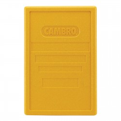 Pokrywa do pojemników termoizolacyjnych CAM GOBOX żółta o wym. 600x400x34 mm, Cambro