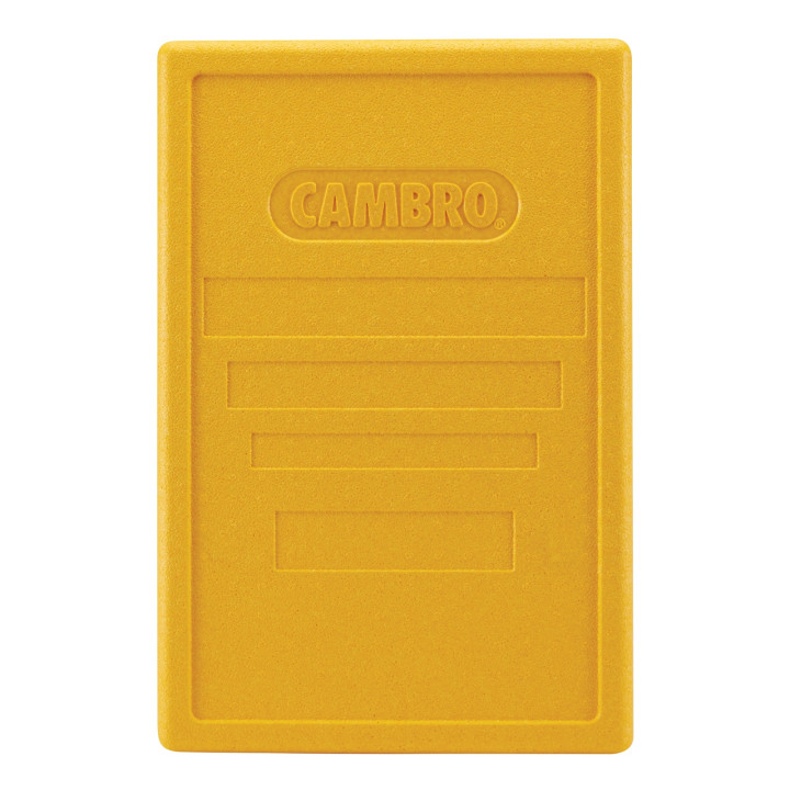 Pokrywa do pojemników termoizolacyjnych CAM GOBOX żółta o wym. 600x400x34 mm, Cambro