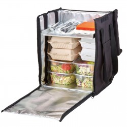 Plecak termoizloacyjny składany, z ruchomą przegrodą CAMBRO GOBAGS o wym.355x280x430 mm, Cambro