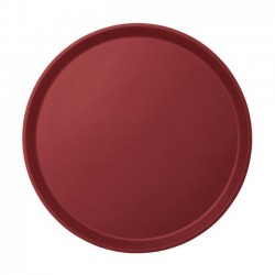 Taca do serwowania Camtread okrągła, antypoślizgowa, burgundowa 355 mm, Cambro