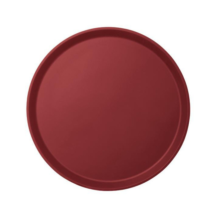 Taca do serwowania Camtread okrągła, antypoślizgowa, burgundowa 355 mm, Cambro