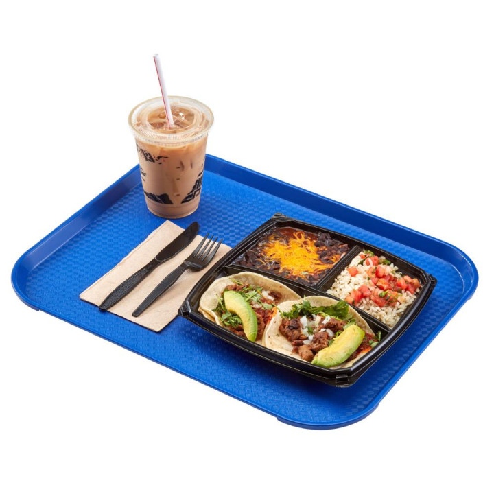 Taca z polipropylenu Fast Food niebieska 355x457 mm, Cambro